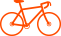 white bicycle icon